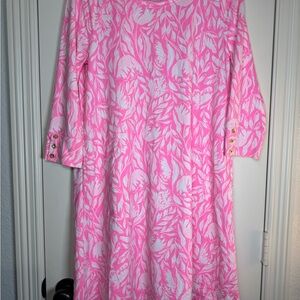 Lilly Pulitzer Pink Floral ChillyLilly Dress - Women’s Size M